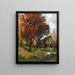 Moulin dans la forêt d'automne - Adolf Kaufmann — framed artwork on a wall