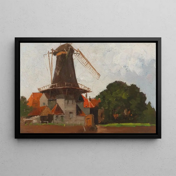 Moulin - Adolf Kaufmann — framed artwork on a wall