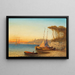 Motif au golfe d'Ischia près de Naples - Adolf Kaufmann — framed artwork on a wall