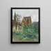 Sunflowers in the front yard - Adolf Kaufmann — framed artwork on a wall