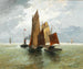 Bateaux à vapeur et bateaux de pêche en mer - Adolf Kaufmann — artwork view