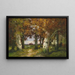 Forest Landscape Painting - Adolf Kaufmann — framed artwork on a wall
