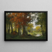 Clearings with wood gatherers - Adolf Kaufmann — framed artwork on a wall
