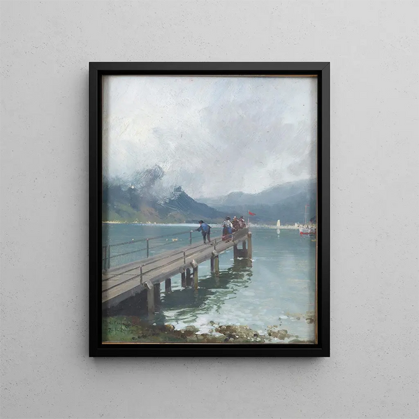 In memory of summer - Adolf Kaufmann — framed artwork on a wall
