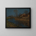 Blue Day of March - Adolf Luntz — framed artwork on a wall