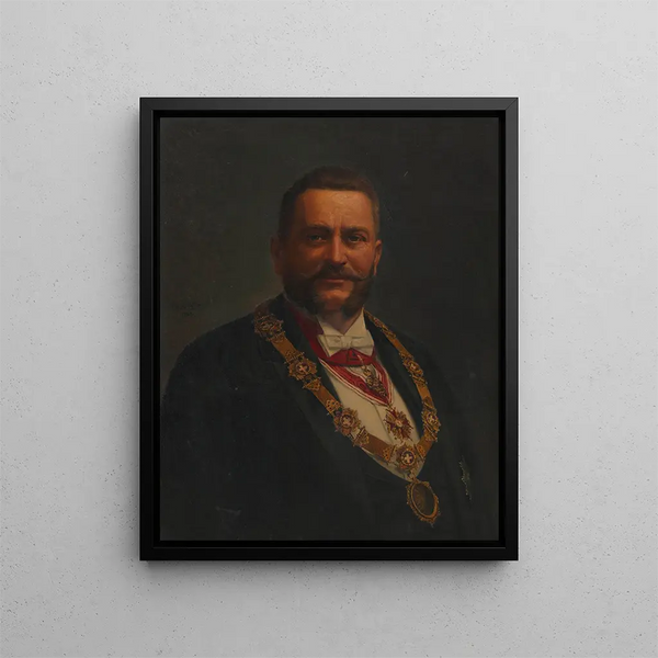 Josef Strobach 1. Vice Mayor - Adolf Mayerhofer — framed artwork on a wall