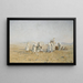 Bedouins in the Desert - Adolf Meckel von Hemsbach — framed artwork on a wall