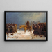 The Retreat of Napoleon from Russia - Adolf Northen — framed artwork on a wall