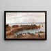 The Port of Bregenz, Rainy Atmosphere - Adolf Obermüllner — framed artwork on a wall