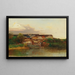 Barrage sur le fleuve - Adolf Obermüllner — framed artwork on a wall