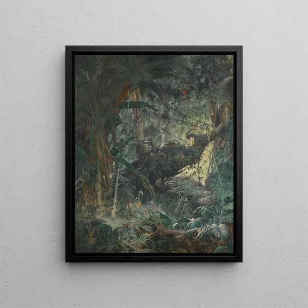 Jungle Brazilian - Adolf Schrödter — framed artwork on a wall