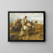 Cavaliers - Adolf Schreyer — framed artwork on a wall