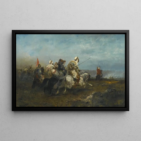 L'Avancée - Adolf Schreyer — framed artwork on a wall