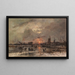 Winter Pleasures on the Icy River - Adolf Stademann — framed artwork on a wall