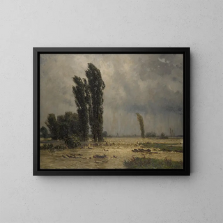 Flooding - Adolf Stäbli — framed artwork on a wall
