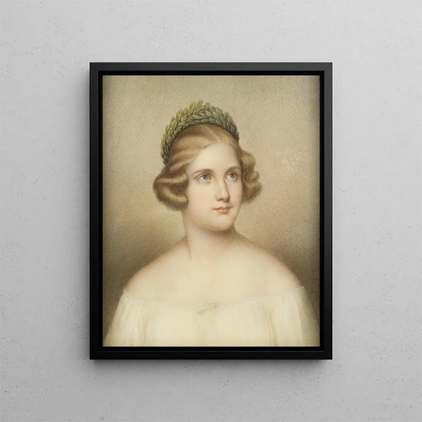 Jenny Lind singer 1820-1887 - Adolf Theer — framed artwork on a wall