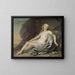 Ariane étendue sur le rivage de Naxos - Adolf Ulrik Wertmüller — framed artwork on a wall