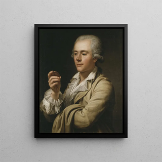The medal engraver Lars Grandel - Adolf Ulrik Wertmüller — framed artwork on a wall