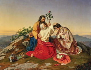 Aaron bénissant Éléazar - Adolf Weidlich — artwork view