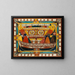 The God Father Giant Lightning Transparent - Adolf Wölfli — framed artwork on a wall