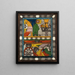 Le Zohrn Schiiga et le LandJger - Adolf Wölfli — framed artwork on a wall