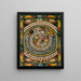L'horloge murale Snake d'une heure - Adolf Wölfli — framed artwork on a wall