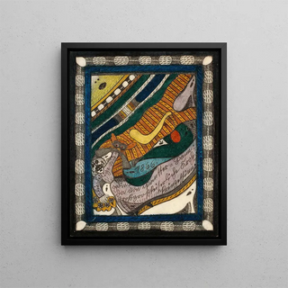 Sainte Wiegalinda de PantterBann - Adolf Wölfli — framed artwork on a wall