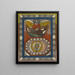 GreatGrandEmperress and GreatGrandGoddess Hellveetia in Daali India Harbour - Adolf Wölfli — framed artwork on a wall