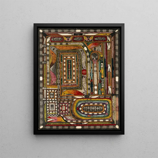 HasliThal in the Bernese Oberland - Adolf Wölfli — framed artwork on a wall