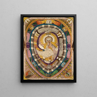 Her Royal Highness Princess Stéphanie of Belgium Europa and Ramonion Schlange - Adolf Wölfli — framed artwork on a wall