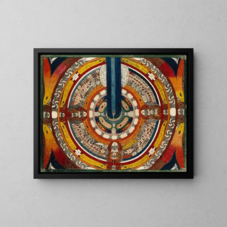 Imperial Shooting Festival Painting at Ada Kalch, Saint-Adolphe Nord Street - Adolf Wölfli — framed artwork on a wall