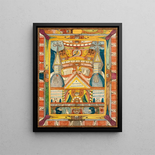 LeantikaRiesenGrandHottell à LionSee India - Adolf Wölfli — framed artwork on a wall