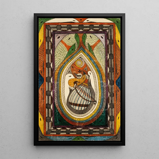 Reproduction of the painting Musician - Adolf Wölfli