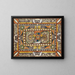 Ville géante WaabenHall - Adolf Wölfli — framed artwork on a wall