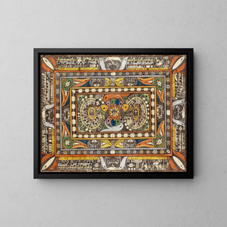 Ville géante WaabenHall - Adolf Wölfli — framed artwork on a wall