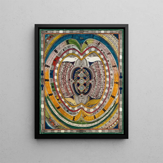 Skt AdolfRiesenEkurial Reykiawik près de MarbachWiggen Kt Luzern - Adolf Wölfli — framed artwork on a wall