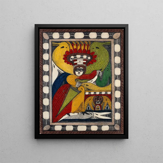 Skt AdolfThronAlpaRoosali - Adolf Wölfli — framed artwork on a wall