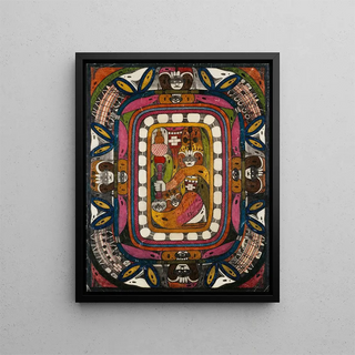 Sainte Adolfina vom ChamleohnThal in China Asia - Adolf Wölfli — framed artwork on a wall