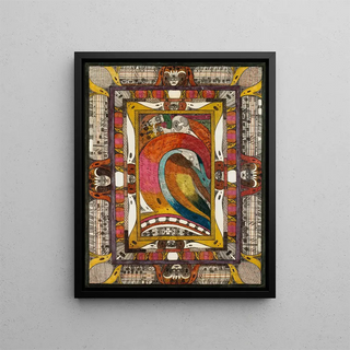 TannenWaldHall, cité géante à HxenSee - Adolf Wölfli — framed artwork on a wall