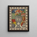 TigerZohrnGiantGlacierPainting Hautes AlpesStok in northwest India - Adolf Wölfli — framed artwork on a wall