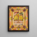 Indian Uhaja painting, my dear godparents of baptism - Adolf Wölfli — framed artwork on a wall