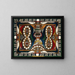 Wall clock painting serpent - Adolf Wölfli — framed artwork on a wall