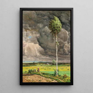 Reproduction of the painting Return from the fields before the storm - Adolf Zdrazila