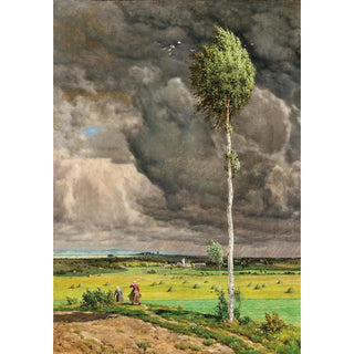 Reproduction of the painting Return from the fields before the storm - Adolf Zdrazila