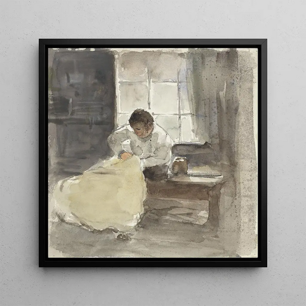 Naaister - Adolf le Comte — framed artwork on a wall
