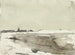 Winter landscape with church in the distance - Adolf le Comte — artwork view
