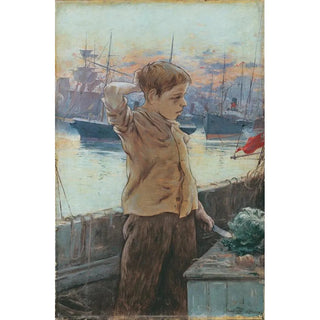 Reproduction of the painting The Mousse - Adolfo Guiard
