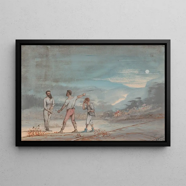 Captured by Morgan's cavalry at La Vergne Tennessee 1863 - Adolph Metzner — framed artwork on a wall