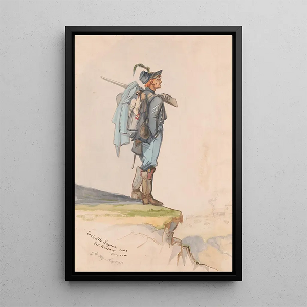 Colonel Lovell H Rousseau Fifth Volunteers of Kentucky Louisville Legion Tennessee 1862 - Adolph Metzner — framed artwork on a wall