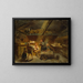 a boy bringing a sick lamb - Adolph Tidemand — framed artwork on a wall